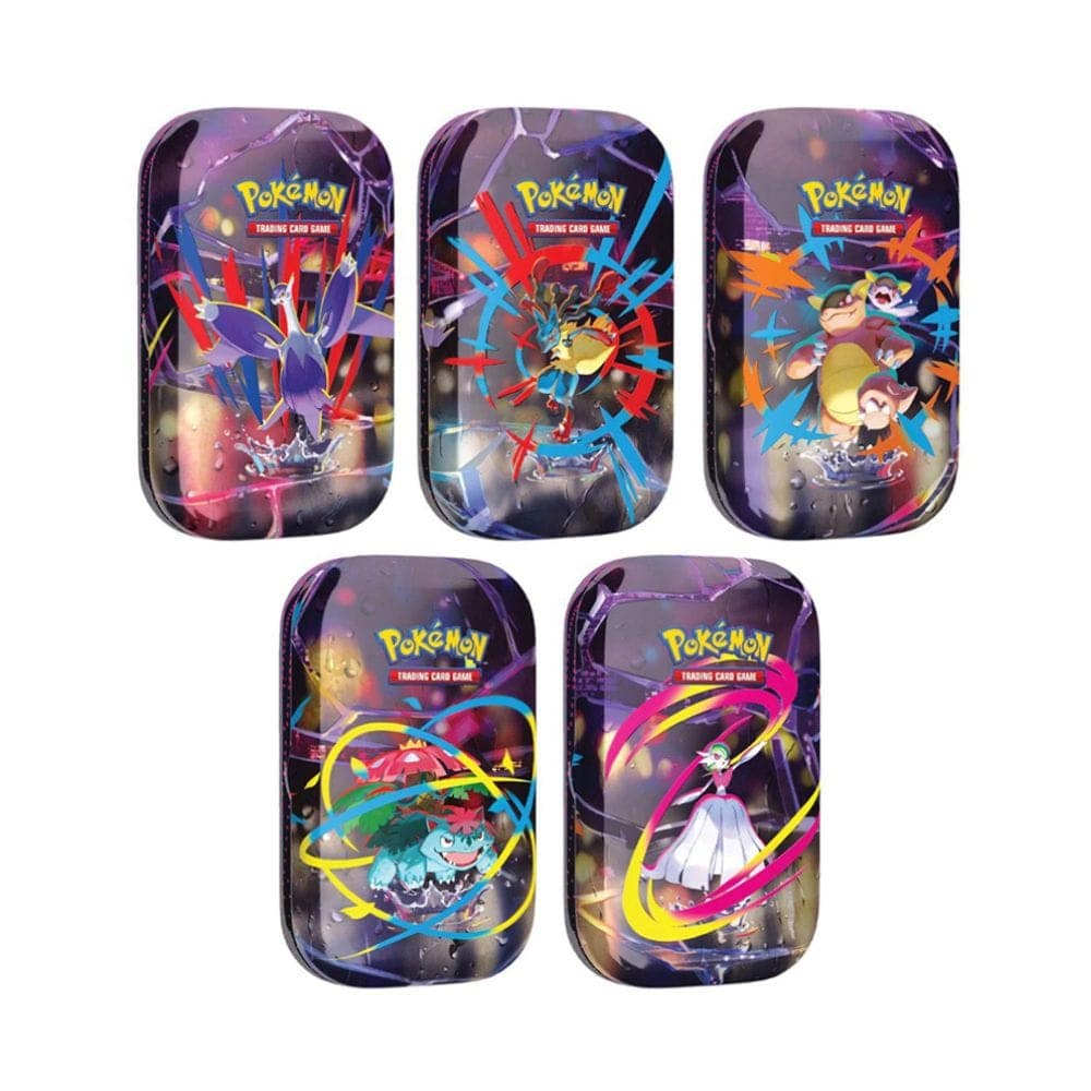 Pokémon TCG Mega Evolution – Mega Heroes Mini Tin – Zestaw 5 wzorów