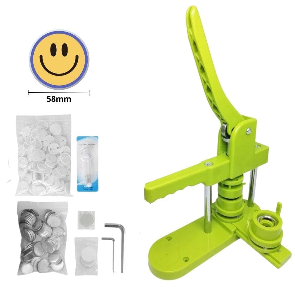 58mm Badge Making Machine – Maszyna do przypinek 58mm + 100 części