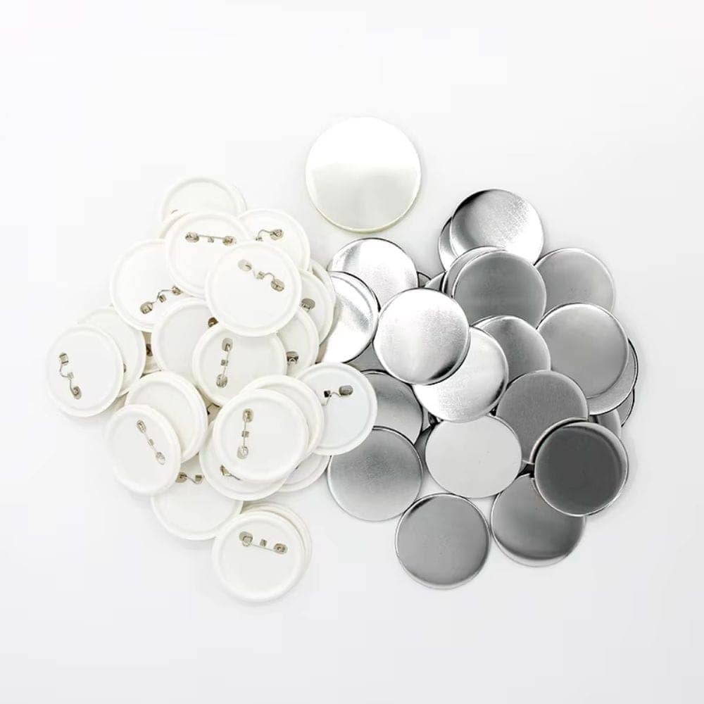 Komponenty do przypinek 58 mm z agrafką – zestaw 100 sztuk - obrazek 2