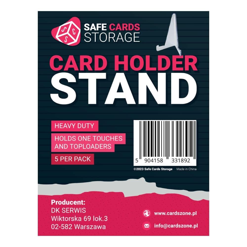 Akrylowy stojak na karty – 5 szt. Safe Cards Storage - obrazek 2