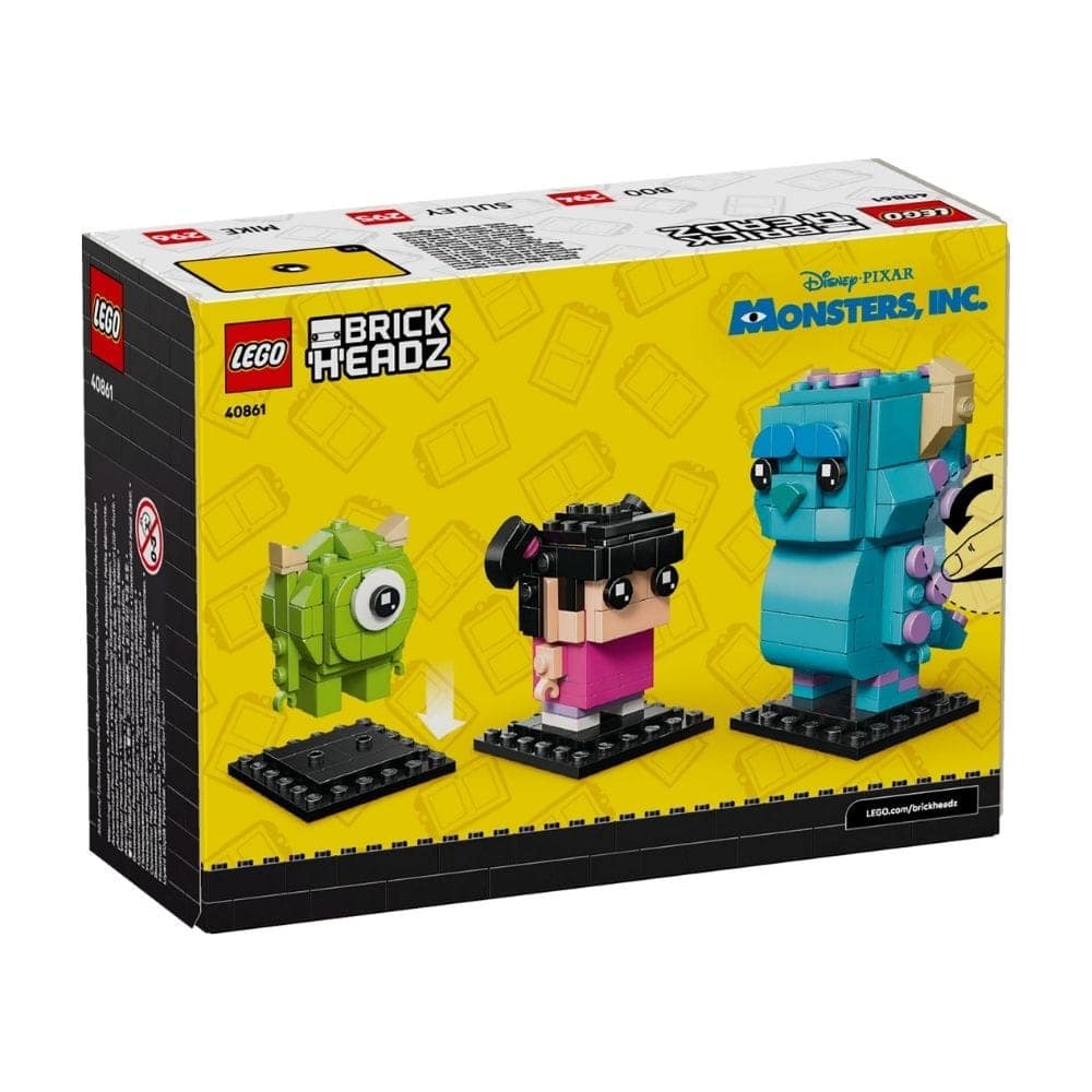 LEGO BrickHeadz 40861 Figurki Sulley’ego, Mike’a i Boo - obrazek 3