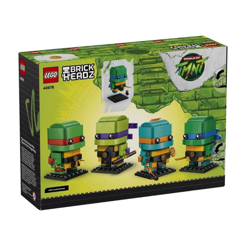 LEGO BrickHeadz 40878 Figurki Wojowniczych żółwi ninja - obrazek 3