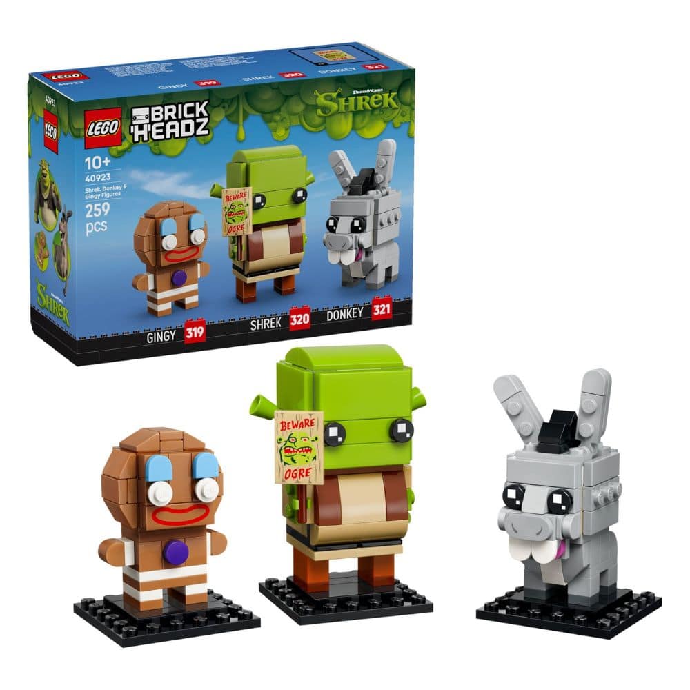 LEGO BrickHeadz 40923 Figurki Shreka, Osła i Ciastka
