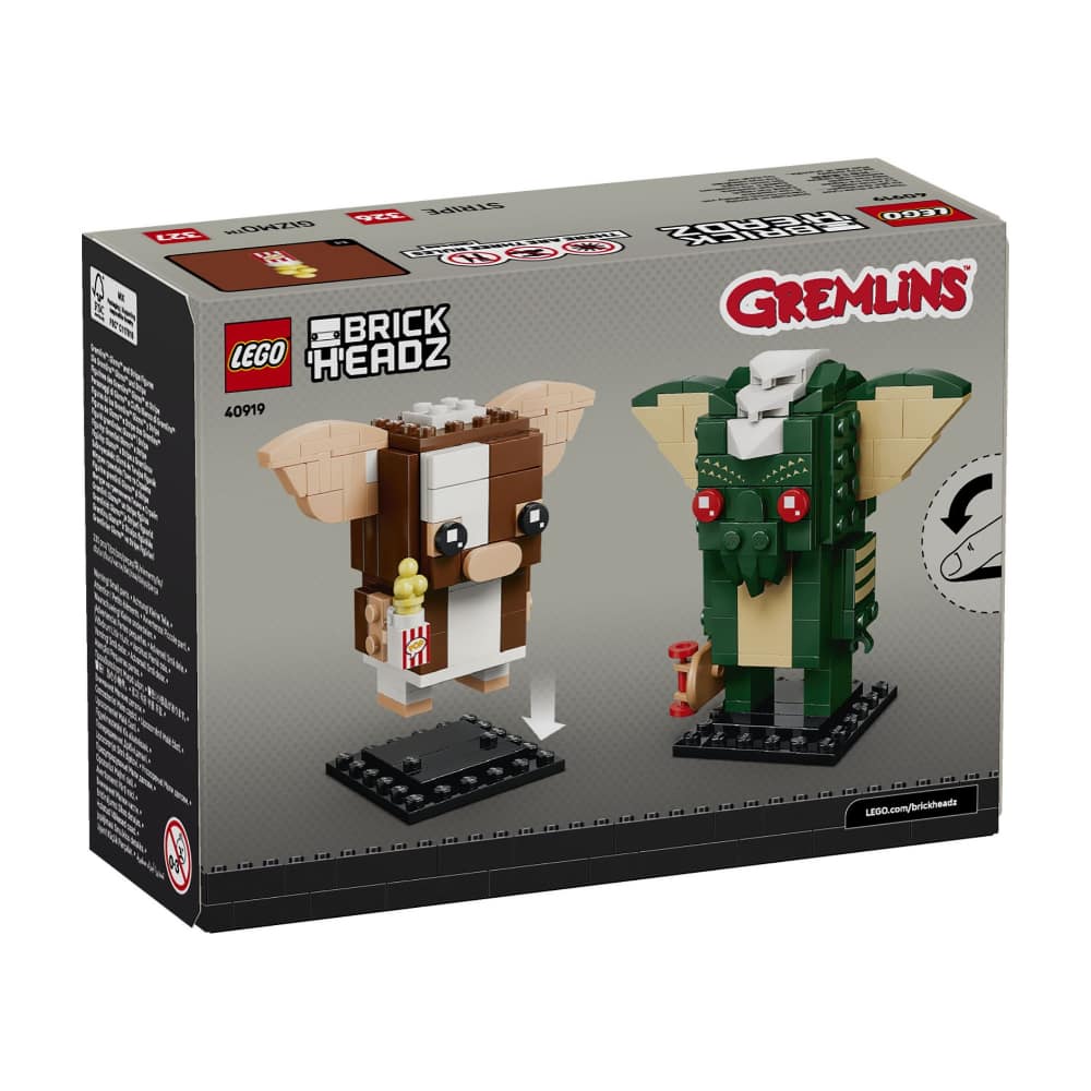 LEGO BrickHeadz 40919 Figurki gremlinów: Gizmo i Stripe - obrazek 3