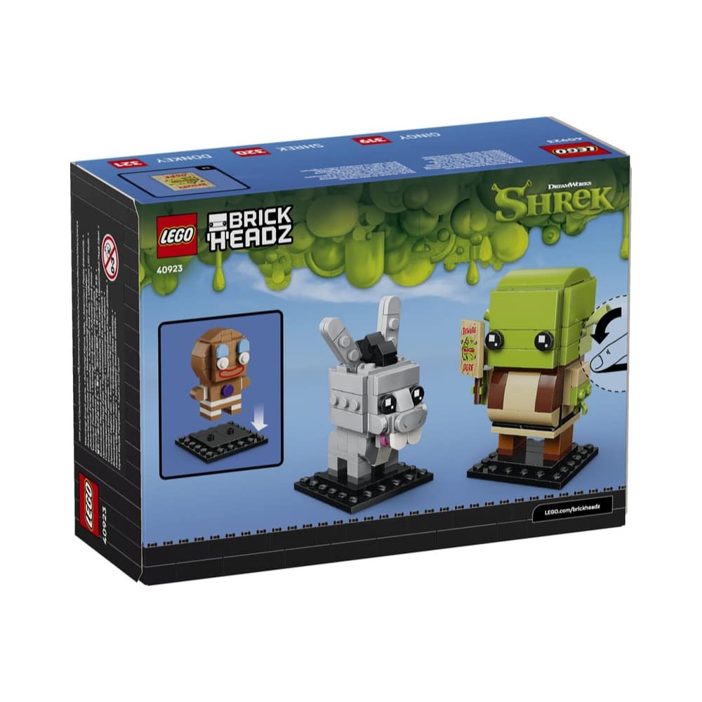 LEGO BrickHeadz 40923 Figurki Shreka, Osła i Ciastka - obrazek 3