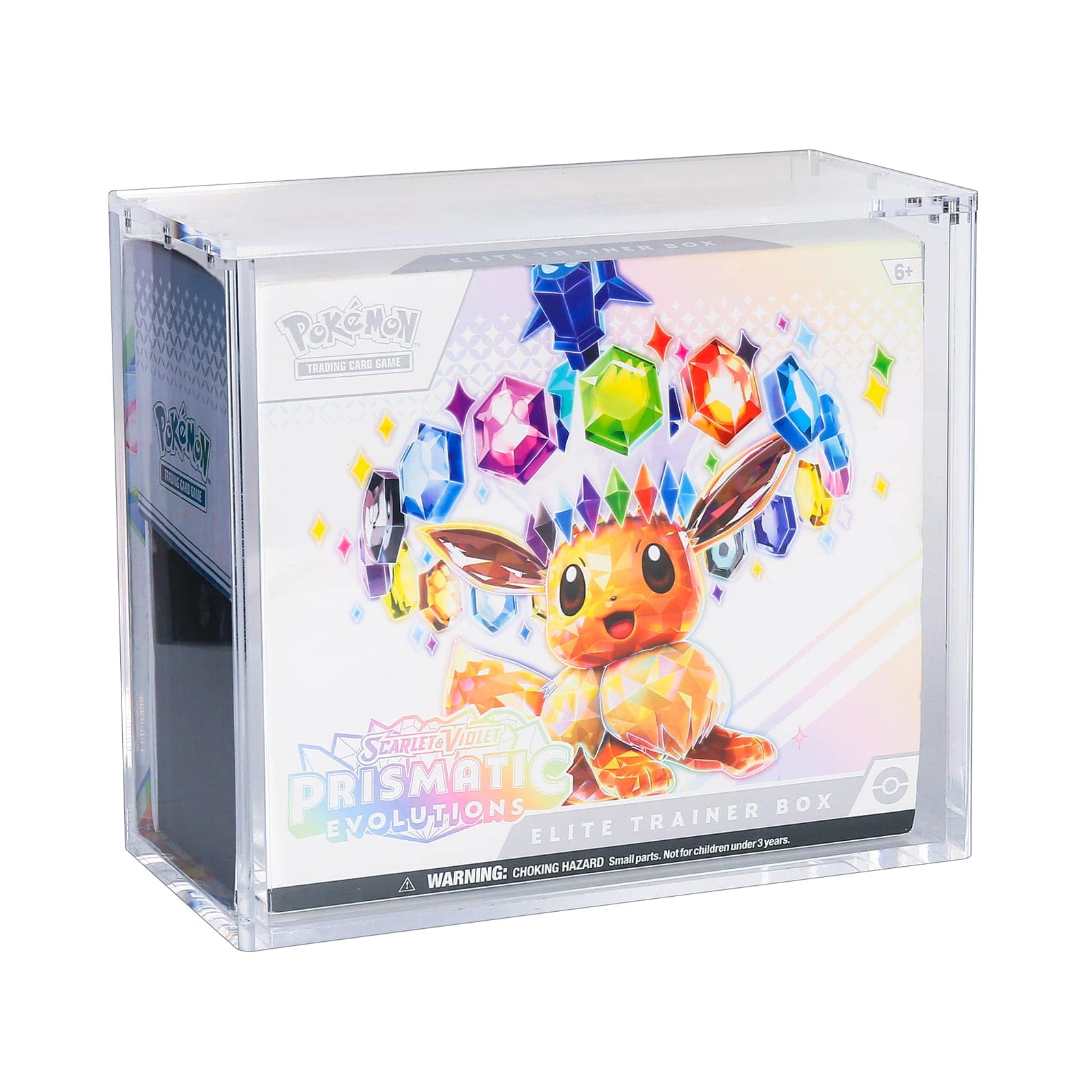 przezroczyste akrylowe pudełko na elite trainer box pokémon tcg etb