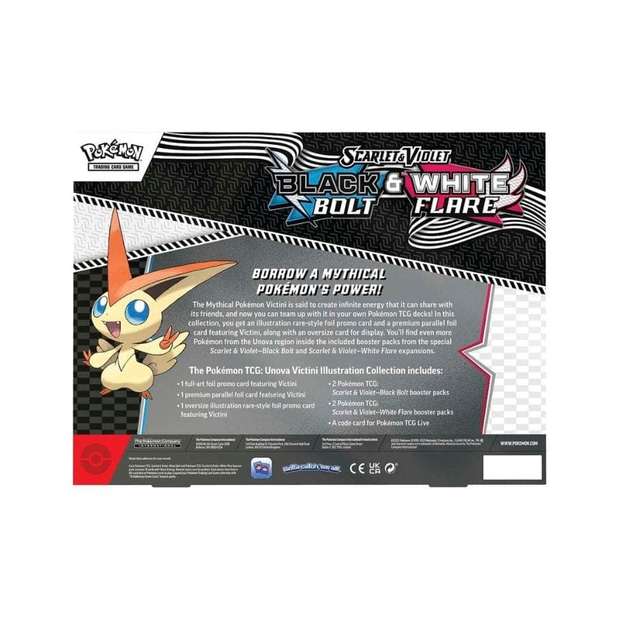 pokémon tcg black bolt & white flare unova victini illustration collection